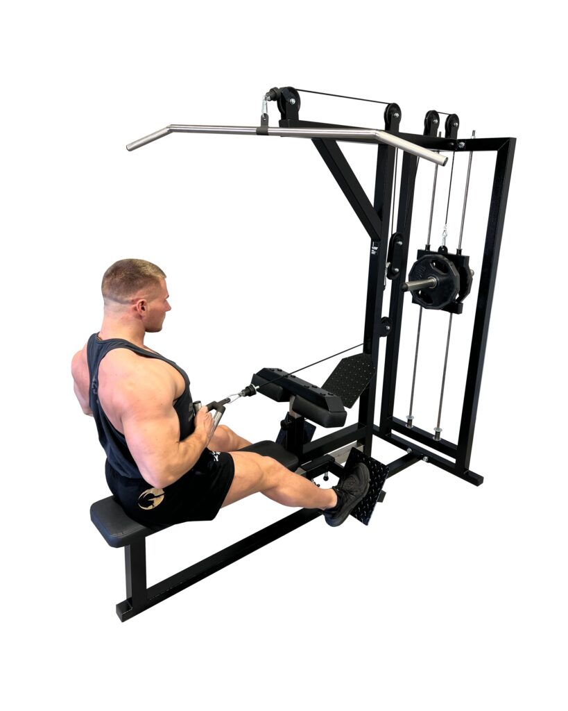 M5X Lat Pulldown Seated Row Machine Plate Loaded | Gym Steel ...