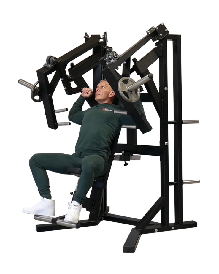 A6XX2P Sitting Press Machine Chest Shoulders Plate Loaded